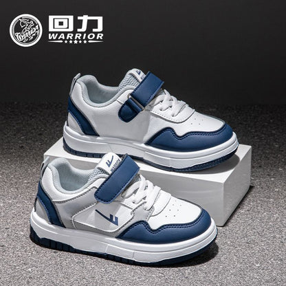 Ténis infantis Warrior color-block, sapatos casuais novos para raparigas na primavera, sapatos de estudante na moda com velcro, sapatos respiráveis