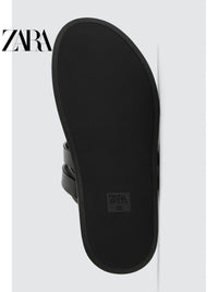 ZARA Coleção Primavera/Verão 2026 - Novos Sapatos Masculinos: Sandálias de dedo com fivela e múltiplas tiras - 2715720 800