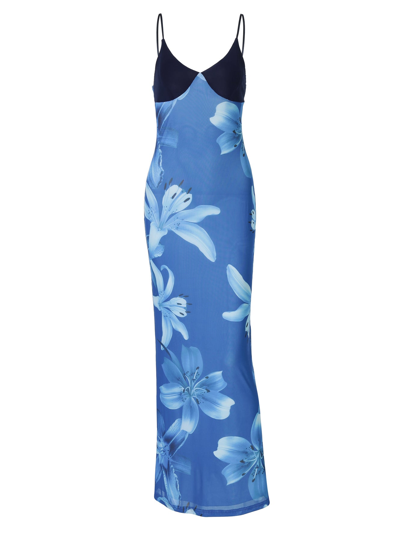 Vestido feminino feminino estampado, sexy, com decote em V, com decote em V, e bestseller na moda europeia e americana, com decote em V, longo, slim slip