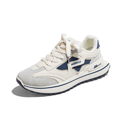 Os novos sapatos desportivos de pele baixo da Warrior, sapatos de casal modernos e modernos e versáteis, sapatos casuais quentes, confortáveis e de alto valor