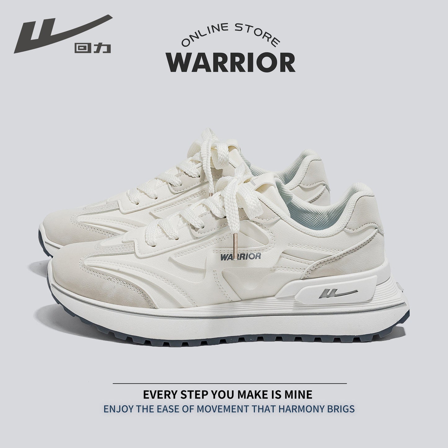 Os novos sapatos desportivos de pele baixo da Warrior, sapatos de casal modernos e modernos e versáteis, sapatos casuais quentes, confortáveis e de alto valor