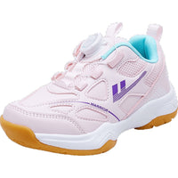 Ténis de couro e cor-de-rosa, sapatos de botão para rapazes e raparigas do outono, sapatos infantis Warrior, sapatos casuais leves para idades dos 6 aos 14 anos