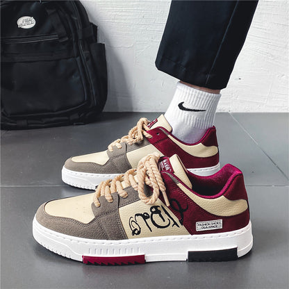 Sapatos masculinos de primavera, novos ténis desportivos casuais de 2024, ténis respiráveis de capota baixa, sapatos masculinos de nicho de design bestseller