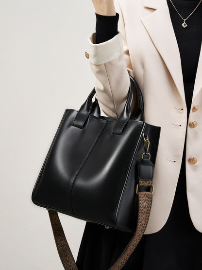 Malas Femininas Tote, Novas Malas Cruzadas Primavera/Verão 2026, Mala de Ombro Único com balde de grande capacidade, Mala Feminina em Pele Genuína