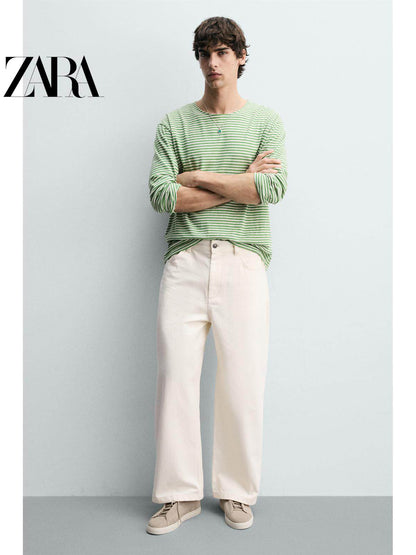 ZARA Coleção Primavera/Verão 2026 - Tênis Masculino Leve com Cadarço e Detalhes em Camurça, 2240720 107