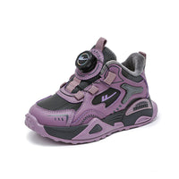 Os novos sapatos desportivos de lã forrados em couro com blocos de cor da Warrior, sapatos casuais confortáveis para o exterior de alta estética, sapatos infantis de algodão da moda e versáteis