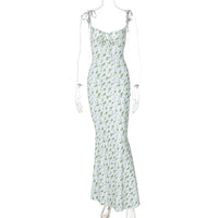 Europa & América 2026 Verão 2026 Novo Vestido Floral Pequeno de Alta Alta Com Alta Vestido Vestido Feminino Comércio Exterior Amazon Roupa Feminina Grossista