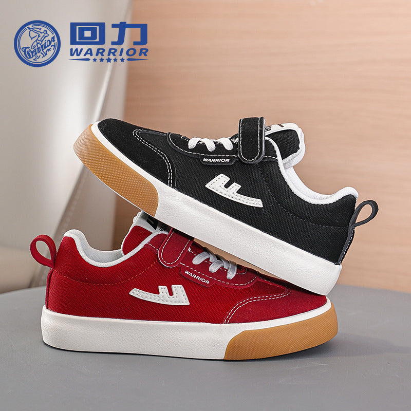 Sapatos Warrior com bloco de cores versáteis e confortáveis para rapazes e raparigas, sapatos simples de velcro baixos, ténis desportivos de exterior energéticos e frescos