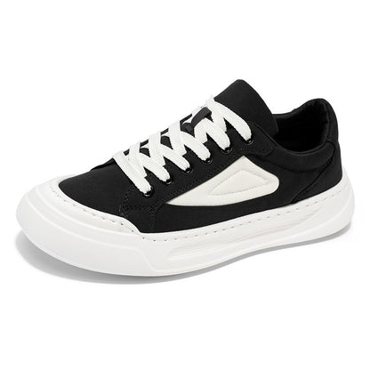 Sapatos de Homem de Lona 2025 Novo Verão Moderno Ténis Versáteis de Sola Grossa Respiráveis Desportivos Casuais Resistentes a Odores