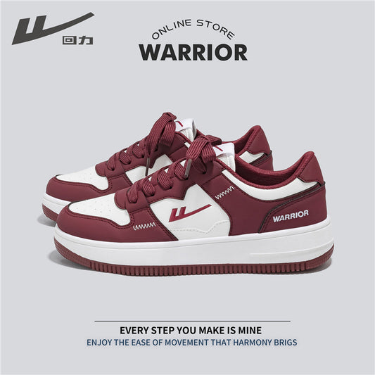 Ténis Warrior com sola grossa e bloco de cor, sapatos casuais para o exterior para novas saídas de primavera, sapatos jovens e coloridos para estudantes, sapatos femininos na moda