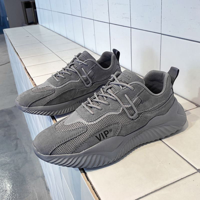 Novos ténis desportivos coreanos de malha da moda respiráveis para o verão 2024, sapatos casuais para corrida de outono e versáteis para pais