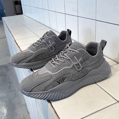 Novos ténis desportivos coreanos de malha da moda respiráveis para o verão 2024, sapatos casuais para corrida de outono e versáteis para pais