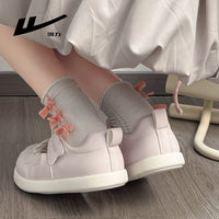 Os novos sapatos de cabeça grande fofos e com blocos de cores da Warrior, sapatos pequenos de mola versáteis, sapatos femininos confortáveis com velcro de alto valor