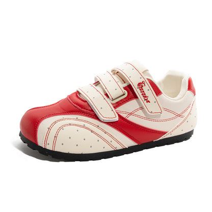 Sapatos de treino moral confortáveis e energéticos da Warrior Warrior, sapatos de malha simples versáteis, modernos e respiráveis, sapatos femininos de velcro de alto valor