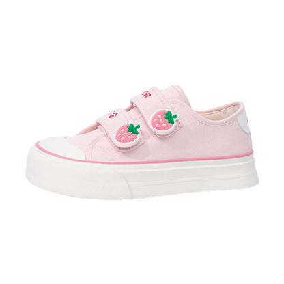 Os novos sapatos semideslizantes enérgicos, fofos e confortáveis da Warrior, sapatos simples de velcro de alto valor, sapatos versáteis de plataforma coreana feminina