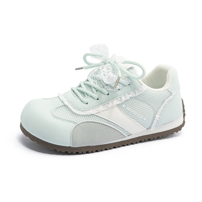 Os novos ténis de treino alemães em pele baixa da Warrior, sapatos femininos elegantes, versáteis e confortáveis, sapatos de ballet estilosos e visualmente apelativos