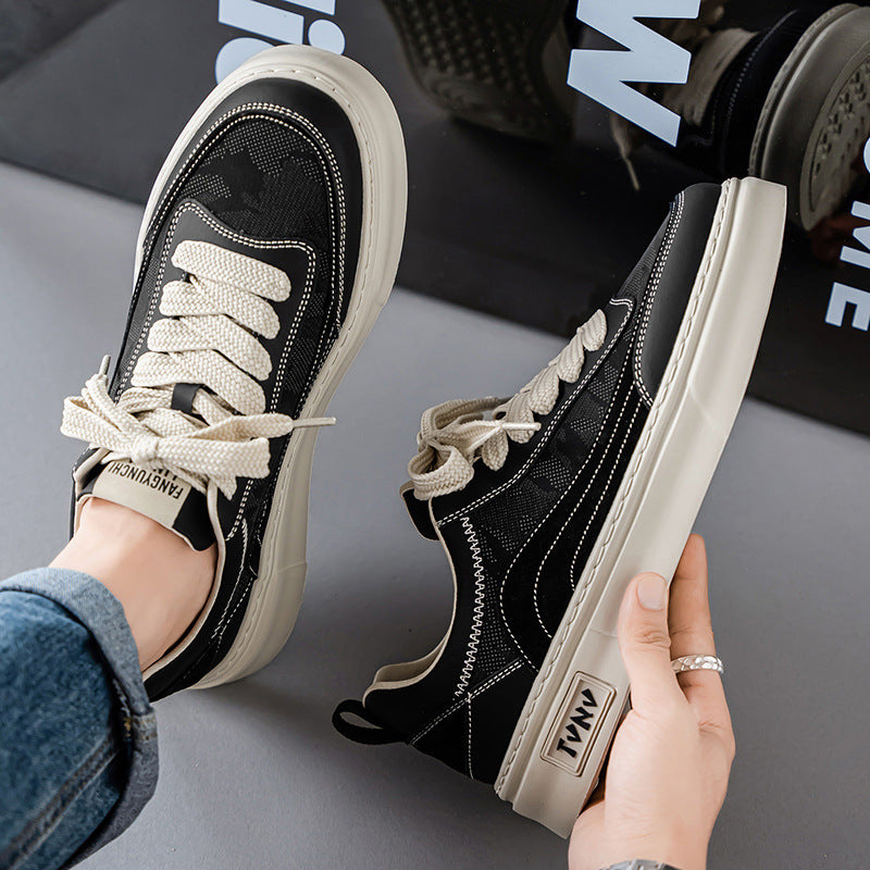 Sapatos de lona para homem, novos sapatos pretos de tecido preto respiráveis para o outono, sapatos de praia populares, sapatos desportivos casuais antiderrapantes para aumento de altura e na moda
