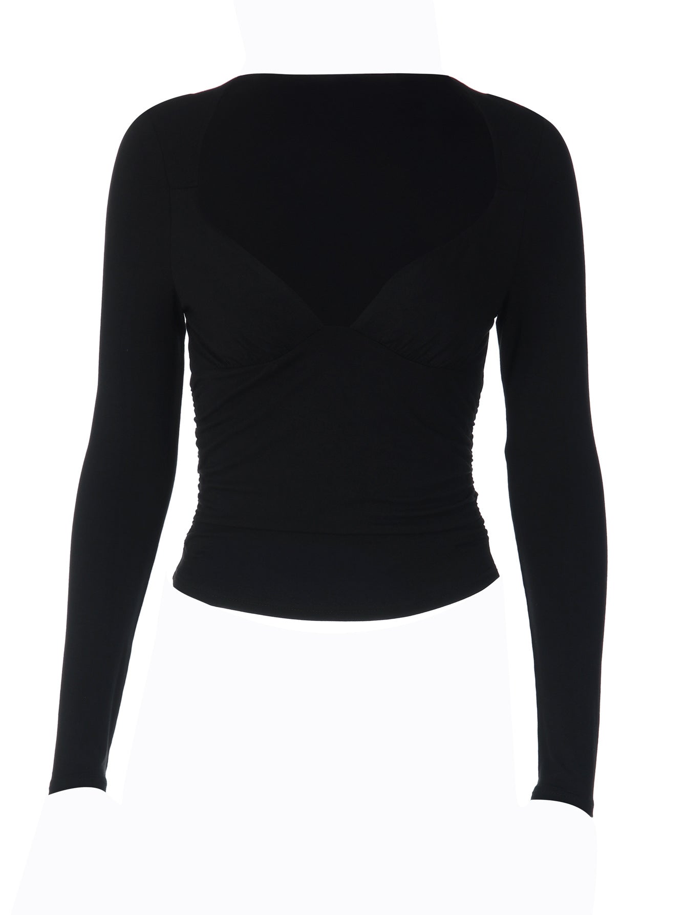 2026 2026 Camisola Sexy Deep V de Manga Longa, Slim Fit, Versátil Estilo de Rua, T-shirt para Mulheres Grossistas