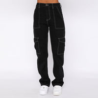 Vendas diretas de fábrica, moda europeia e americana: jeans ultra-A que emagrecem e estilosos para mulheres, calças de trabalho largas de rua de cintura alta e de cintura alta estão na moda