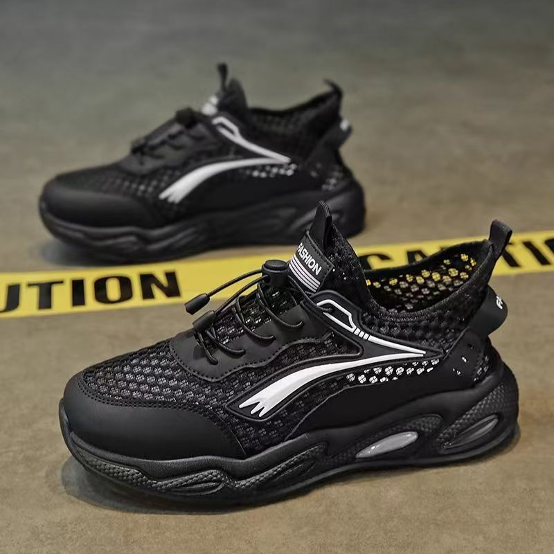 Sapatos masculinos de rede, novo estilo respirável de verão, sapatos de malha fina de verão, sapatos desportivos masculinos, sapatos casuais casuais de rede grande