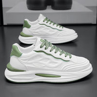 Sapatos masculinos de verão, sapatos brancos de rede respiráveis e respiráveis, sapatos desportivos versáteis na moda ao estilo coreano, ténis casuais da moda de pai