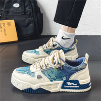 National Trend: Sapatos Masculinos 2024 Nova Primavera Respiráveis Versáteis Versáteis Originais Casuais Casuais Sapatilhas Desportivas Antiderrapantes de Sola Grossa