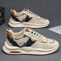 Novos Sapatos Casuais Desportivos com Sola Macia e Sola Moderna para Homens Verão 2025, Sapatos de Pai para Homens com Sola Grossa e Aumento de Altura