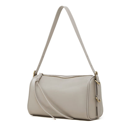Bolsas de pele curtida vegetal para mulher, novas bolsas tote cruzadas para primavera/verão 2026, malas femininas em pele genuína de grande capacidade, bolsas de almofada de ombro simples