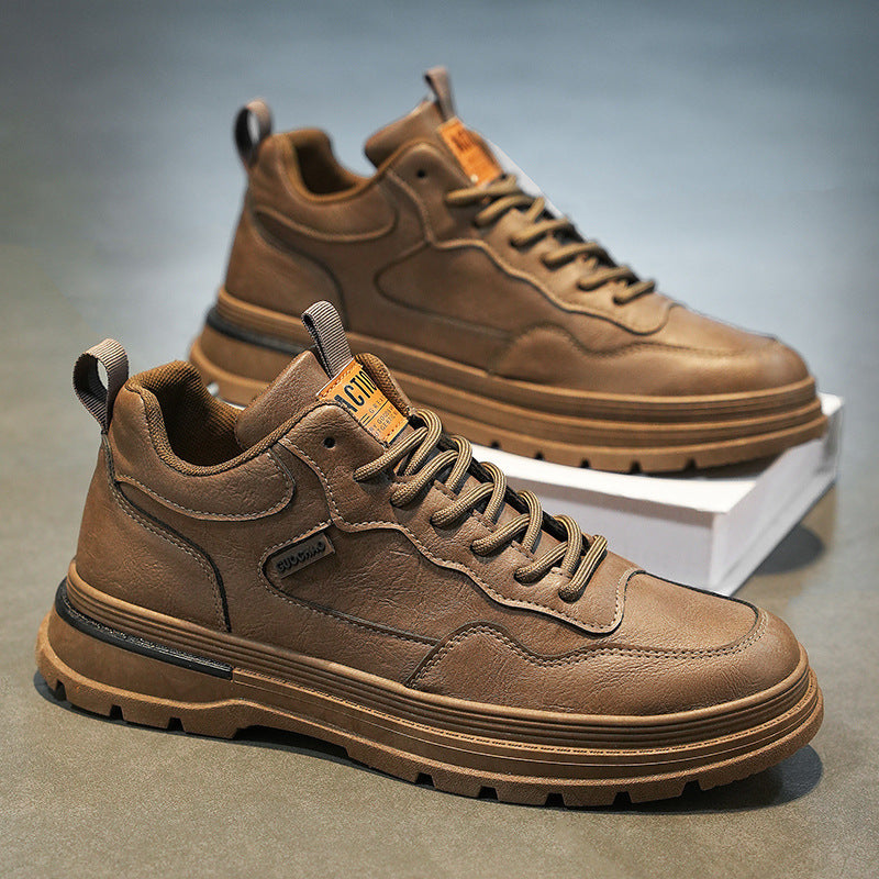 Botas Martin sapatos de primavera para homem, novos sapatos de trabalho impermeáveis e respiráveis, sapatos utilitários versáteis e modernos, sapatos casuais, sapatos de prancha para homens