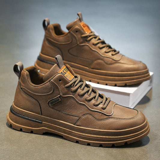 Botas Martin sapatos de primavera para homem, novos sapatos de trabalho impermeáveis e respiráveis, sapatos utilitários versáteis e modernos, sapatos casuais, sapatos de prancha para homens