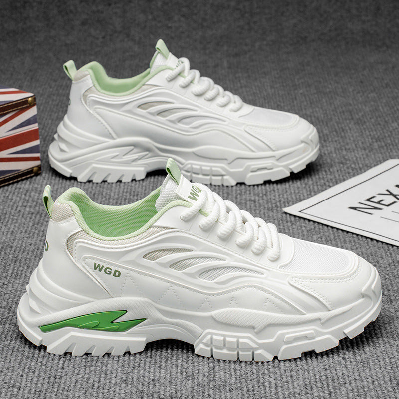 Ténis masculinos, sapatos de rede de verão 2025 para homem, sapatos casuais casuais de sol grosso, respiráveis e versáteis