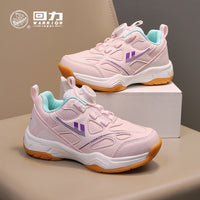 Ténis de couro e cor-de-rosa, sapatos de botão para rapazes e raparigas do outono, sapatos infantis Warrior, sapatos casuais leves para idades dos 6 aos 14 anos