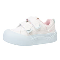 Sapatos mágicos Warrior com sola grossa e tampo baixo, versáteis individuais femininos coreanos, sapatos casuais de estilo universitário de alta estética
