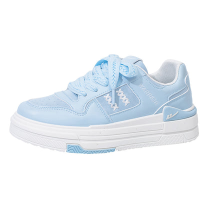 Sapatos de plataforma alta com blocos de cor Warrior, estilo universitário americano, ténis de alto valor, sapatos casuais femininos para alongar as pernas