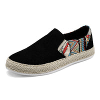 Sapatos de tecido masculinos, novos ténis de verão 2025, respiráveis, casuais casuais com sola em camadas, feitos à mão de Pequim