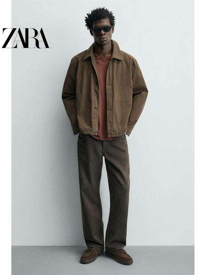 Sapatos masculinos ZARA Primavera/Verão 2026, modelo náutico casual com detalhes em camurça, código 2441720 700.
