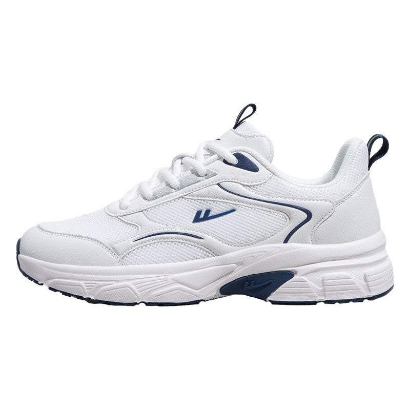 Sapatos de malha Warrior respiráveis e versáteis, sapatos brancos simples e discretos para o dia a dia, sapatos unissexo de casal romântico de alta gama, a grosso