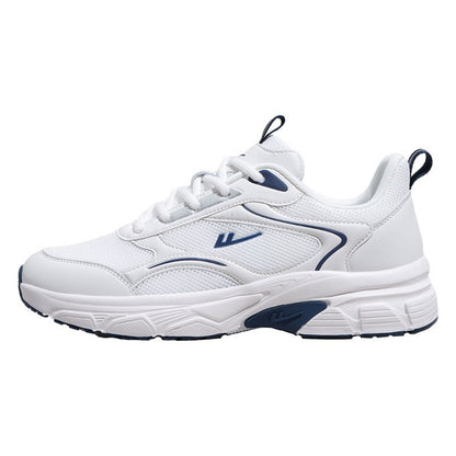 Sapatos de malha Warrior respiráveis e versáteis, sapatos brancos simples e discretos para o dia a dia, sapatos unissexo de casal romântico de alta gama, a grosso