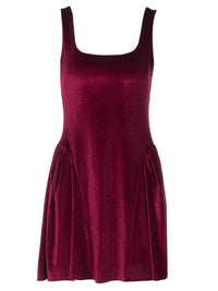 Amazon Vestido Casual Elegante e Versátil de Veludo de Veludo Sem Mangas da Amazon para Mulheres, Grossista