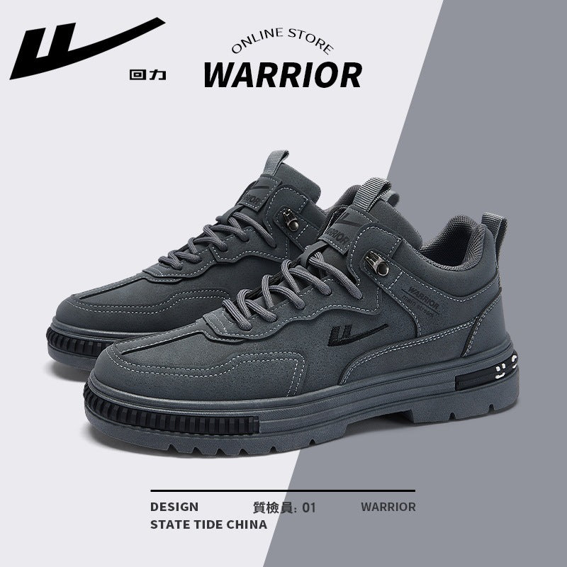 Warrior Versátil 2025 Novos Sapatos de Trabalho Botas Martin Simples Com Atacadores Masculinos Ténis Desportivos Casuais para Deslocações ao Ar Livre