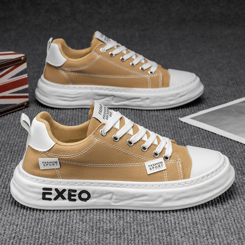 Sapatos masculinos de lona, sapatos planos casuais respiráveis de verão, sapatos de pano de nicho modernos e versáteis e esportivos
