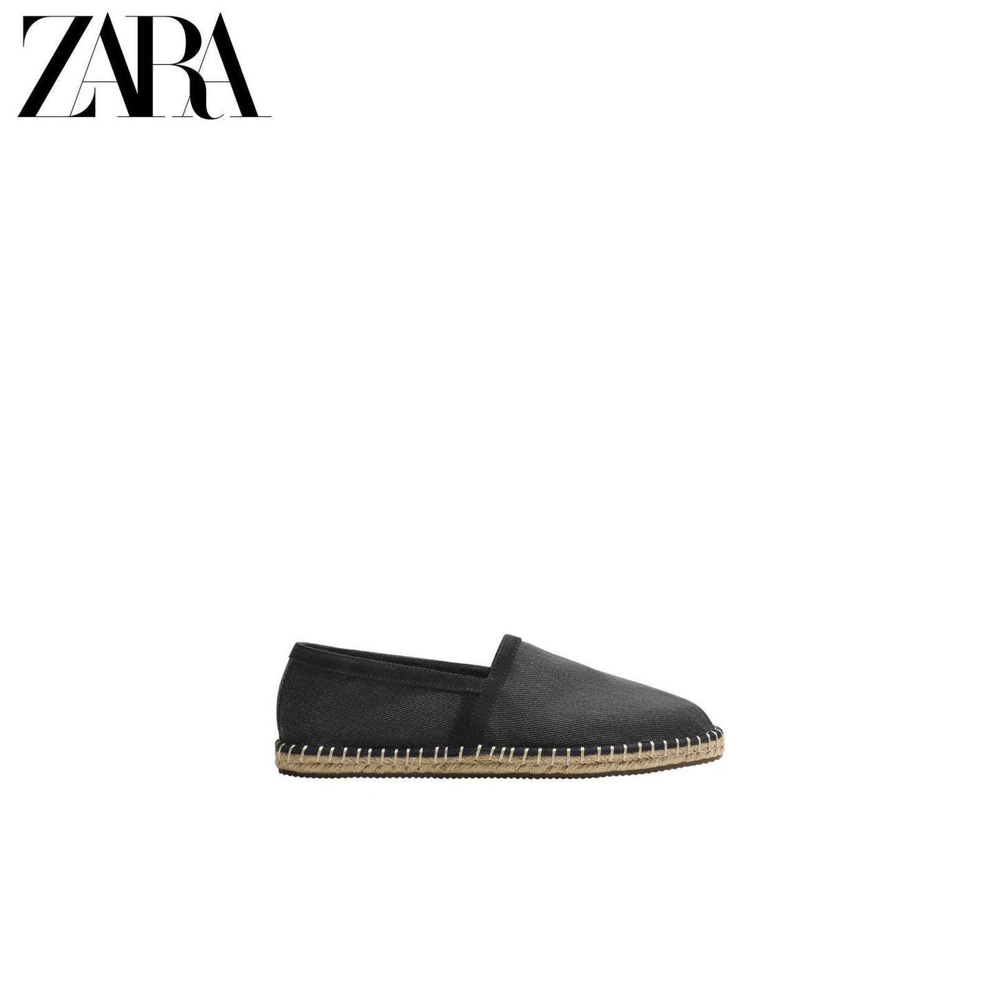 ZARA 2026 Primavera/Verão Sapatos Masculinos com Acabamento em Camurça e Sola de Linho, 2711720 400