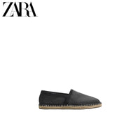 ZARA 2026 Primavera/Verão Sapatos Masculinos com Acabamento em Camurça e Sola de Linho, 2711720 400