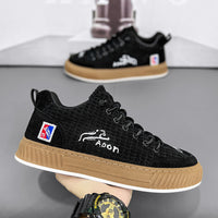 Sapatos de lona para homem, ténis casuais de veludo cotelê versáteis de primavera, sapatos de um pé para homem com um pé, sapatos desportivos com sola macia e modernos para homens