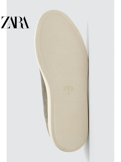 ZARA Coleção Primavera/Verão 2026 - Tênis Masculino Leve com Cadarço e Detalhes em Camurça, 2240720 131