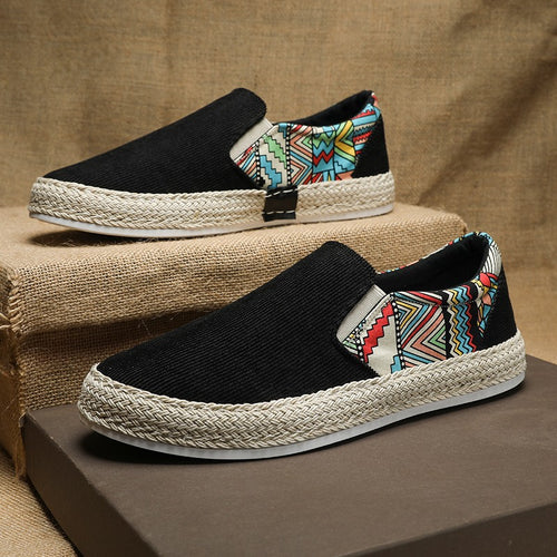 Sapatos de tecido masculinos, novos ténis de verão 2025, respiráveis, casuais casuais com sola em camadas, feitos à mão de Pequim