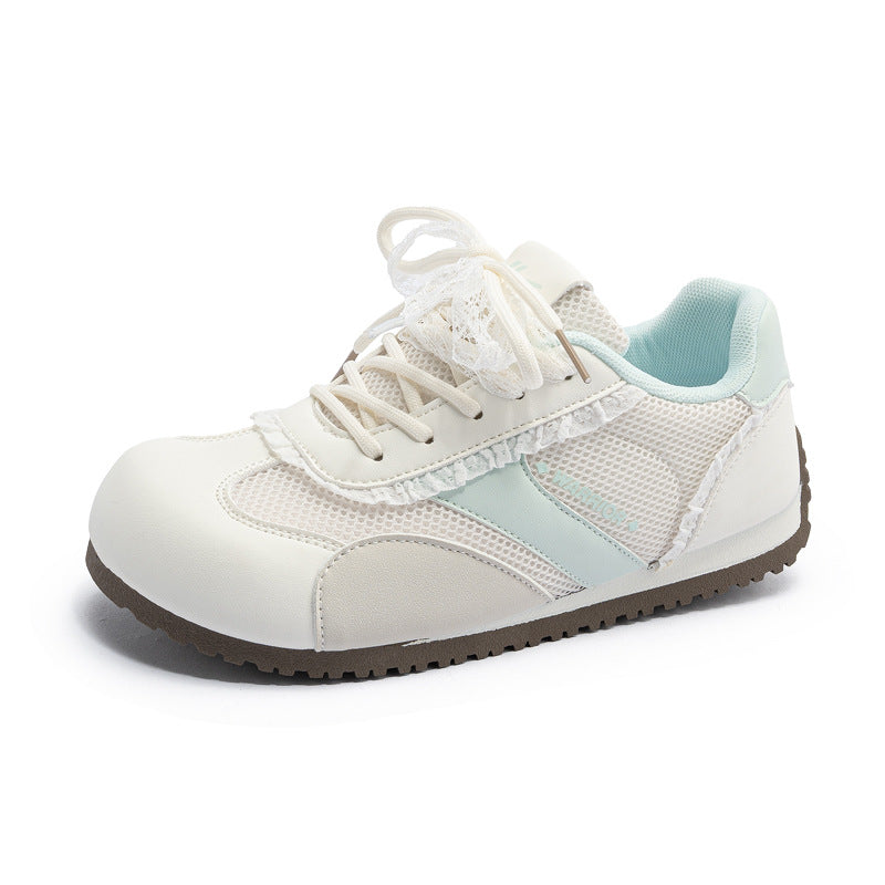 Os novos ténis de treino alemães em pele baixa da Warrior, sapatos femininos elegantes, versáteis e confortáveis, sapatos de ballet estilosos e visualmente apelativos