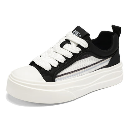 Sapatos originais masculinos de nicho, novos ténis casuais de sola grossa respiráveis para o verão 2025, calçado de moda juvenil para desportivo masculino e na moda