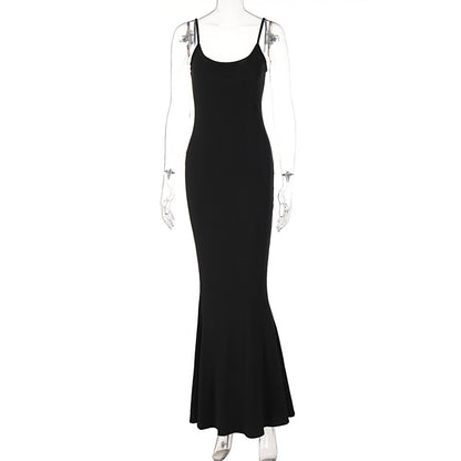 Novo vestido feminino feminino 2026 Kardashian de verão 2026 desfila um vestido slim slim sem mangas e sem mangas