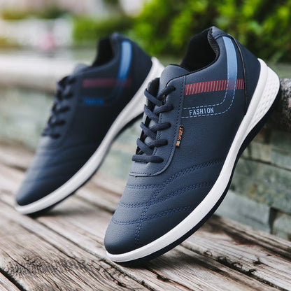 Novos Sapatos Masculinos da Primavera 2024: Sapatos Casuais da Moda Coreanos, Sapatos Desportivos Respiráveis com Sola Macia, Sapatos Brancos, Ténis Masculinos